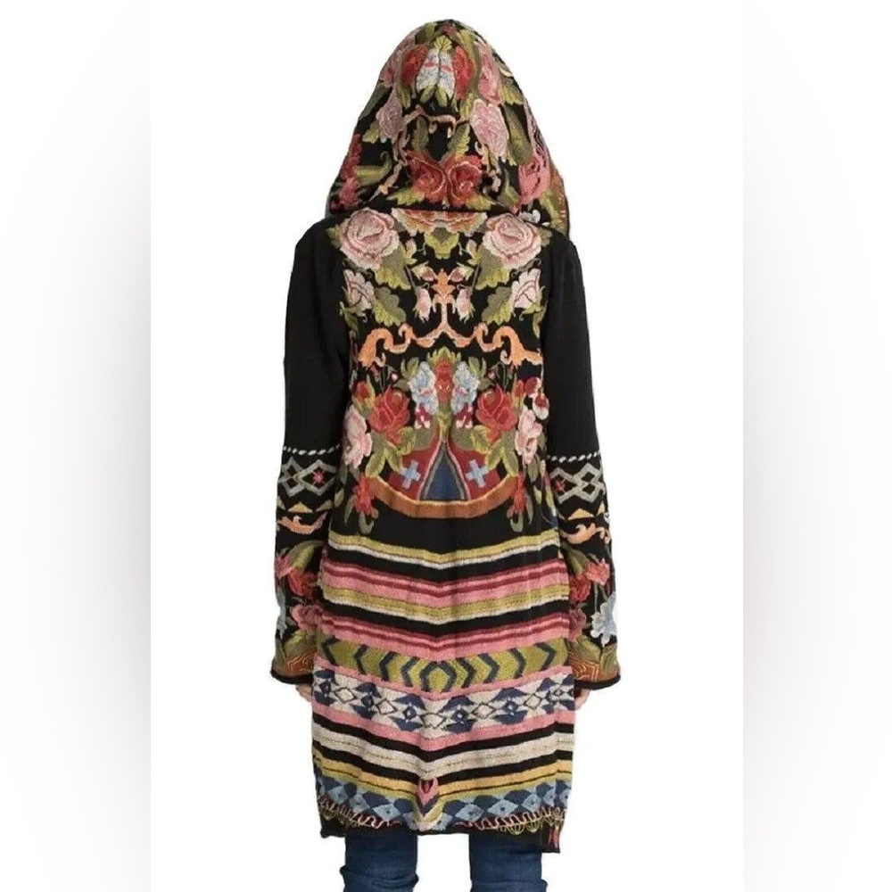 NWT Johnny Was -Biya Duster Hoodie Heavy Coat Sz M ✨ - Picture 3 of 16